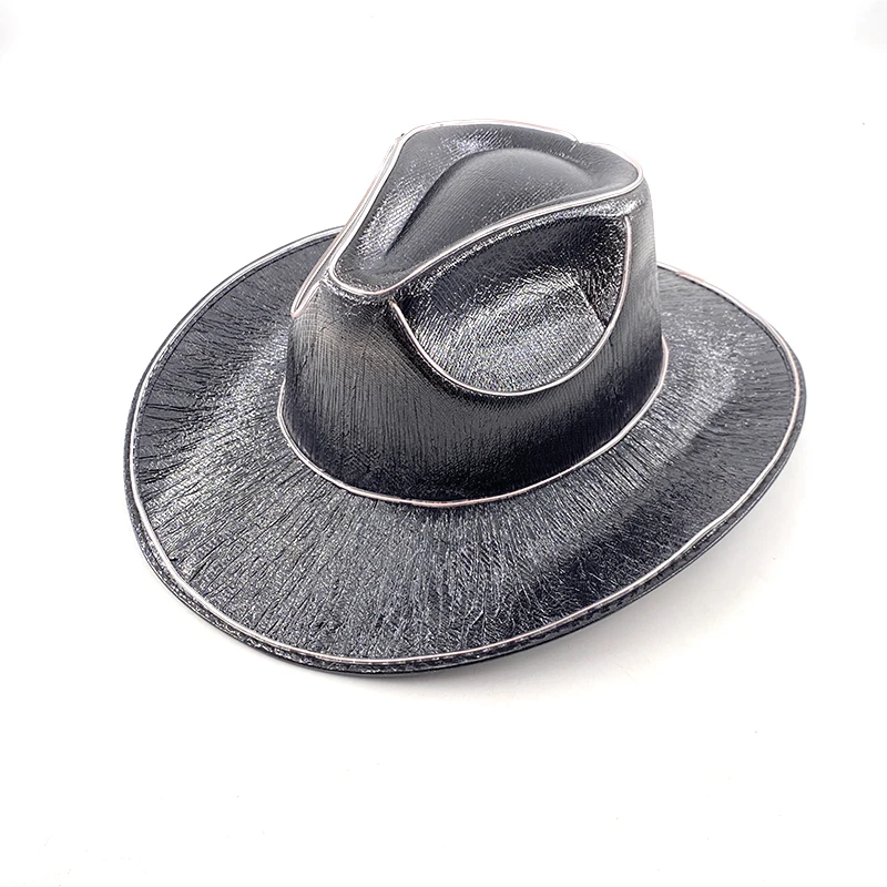 Colorful Flashing LED Pearlescent Cowboy Hat Dance NightClub Decorate Luminous CowGirl Cap Glowing For Neon NightClub - Image 29