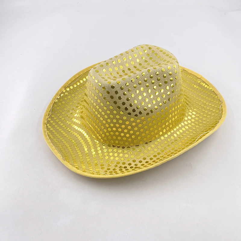 Fashion Decor Cowboy Hat Dance Party Decorate Luminous LED Cowboy Cowgirl Hat Flashing For Carnival Party - Image 18