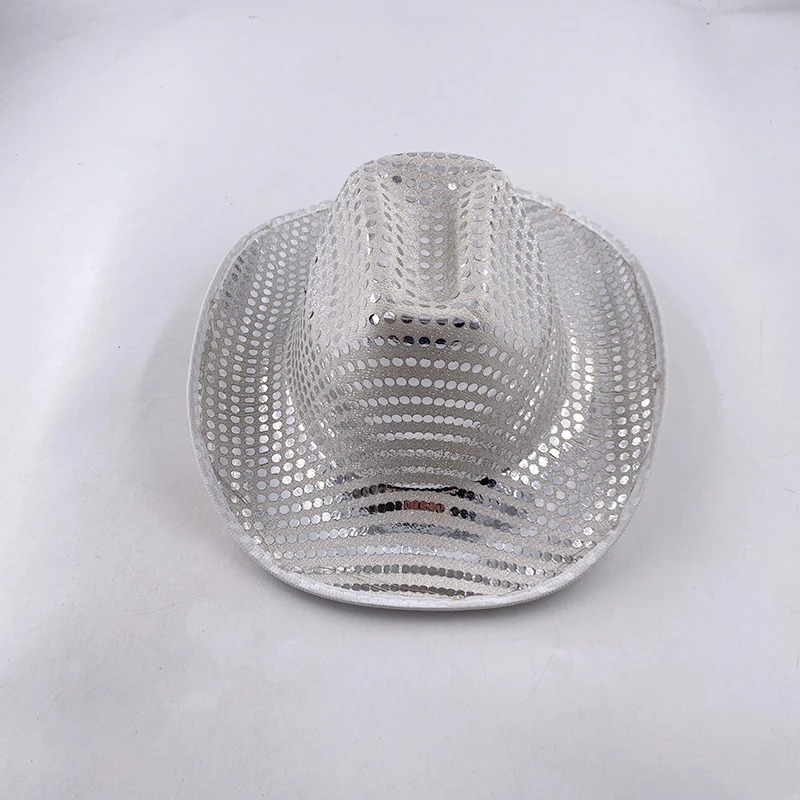 Colorful Flashing LED Pearlescent Cowboy Hat Dance NightClub Decorate Luminous CowGirl Cap Glowing For Neon NightClub - Image 32
