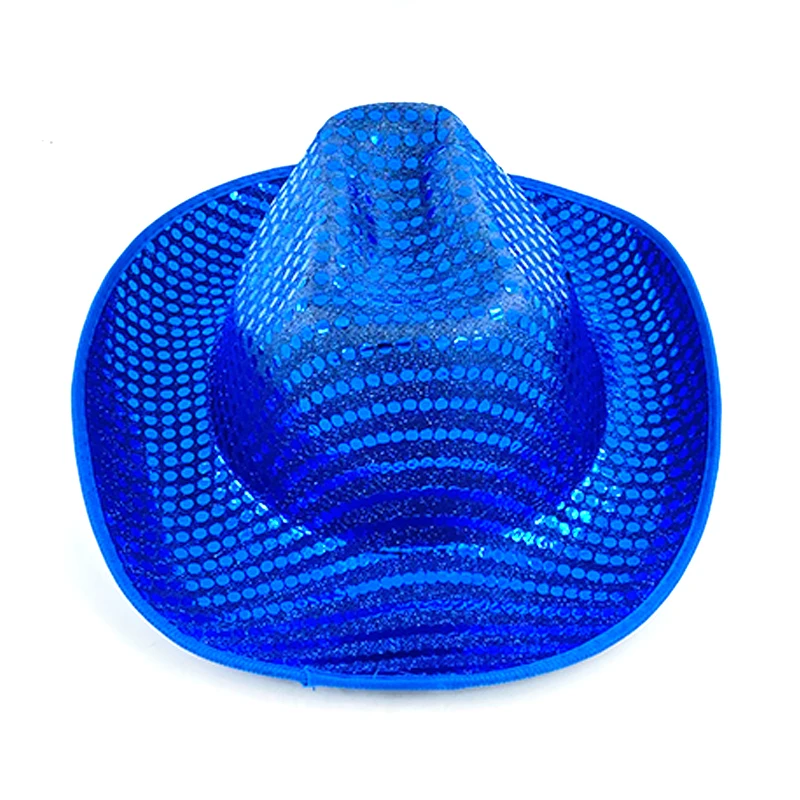 Colorful Flashing LED Pearlescent Cowboy Hat Dance NightClub Decorate Luminous CowGirl Cap Glowing For Neon NightClub - Image 7