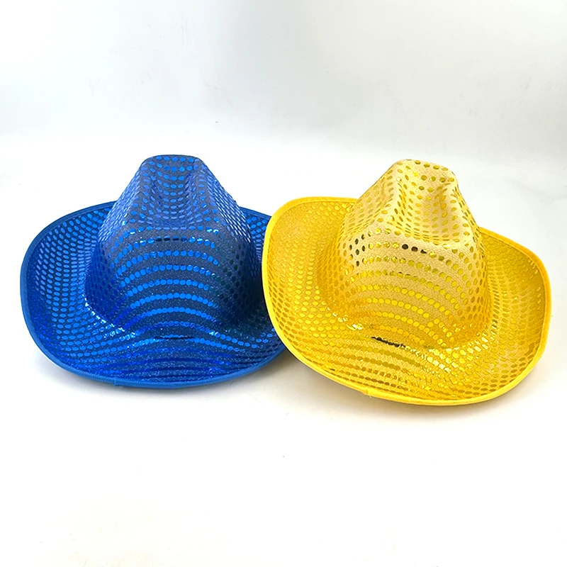 Colorful Flashing LED Pearlescent Cowboy Hat Dance NightClub Decorate Luminous CowGirl Cap Glowing For Neon NightClub - Image 27