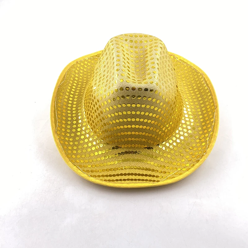Fashion Decor Cowboy Hat Dance Party Decorate Luminous LED Cowboy Cowgirl Hat Flashing For Carnival Party - Image 17