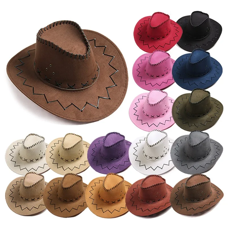 Western Cowboy Hat – Summer Wide-brimmed Sun Protection Hat – American Retro Style – Rider’s Sun Hat
