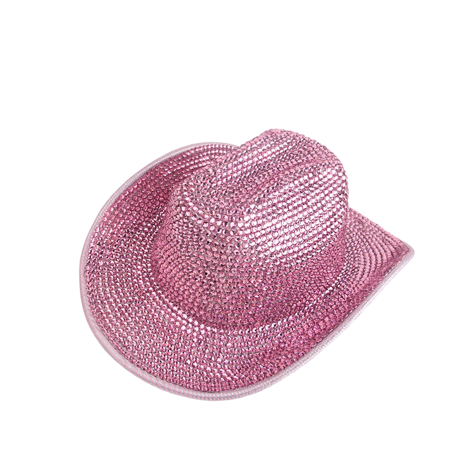 Women s Sequin Cowgirl Hats Sparkle Glitter Western Party Hat Shiny Rhinestone Cowgirl Caps for Nightclub Dancing Girls Night